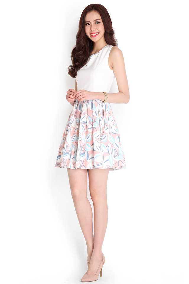 Soft Approach Dress In Pink Florals