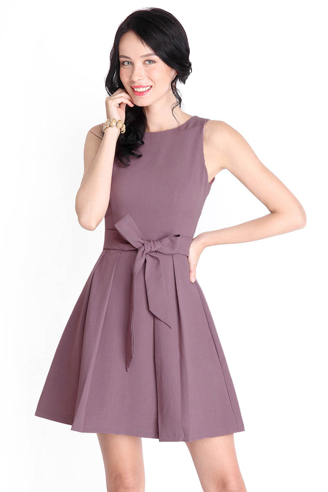 Fetching Picture Dress In Plum