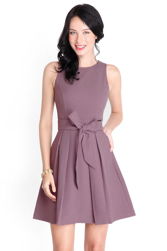 Fetching Picture Dress In Plum