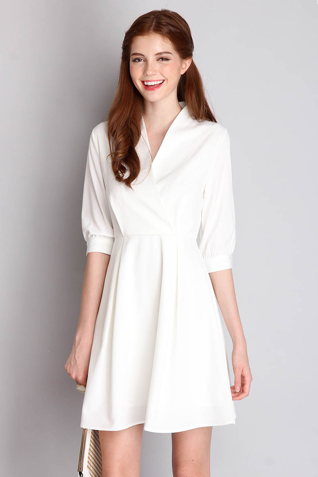 Romantic Poet Dress In Pristine White