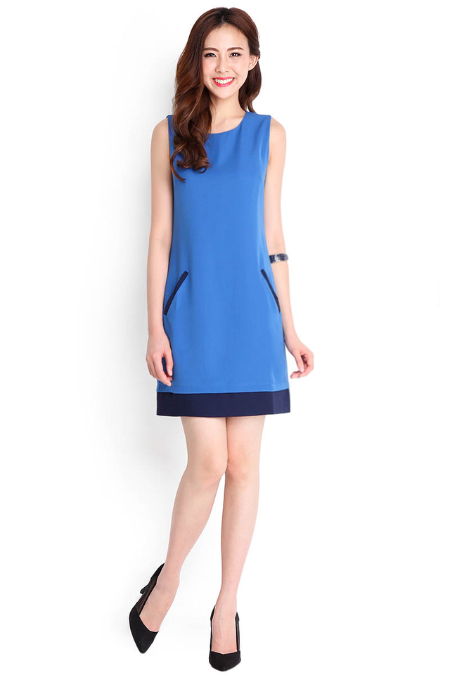 Blessing In Disguise Dress In Cobalt Blue