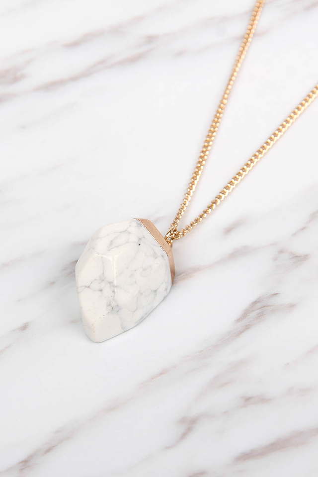Odette Necklace In Marble