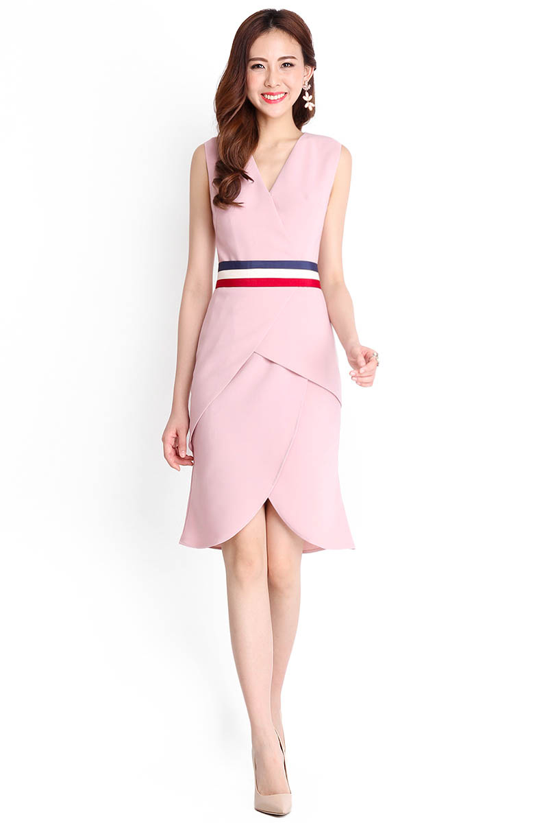 Butterfly Effect Dress In Dusty Pink LilyPirates