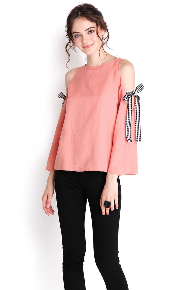 Playful Times Top In Coral