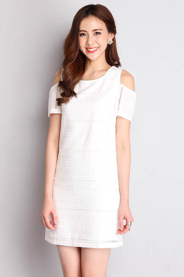 Snowdrop Beauty Dress In Ivory White