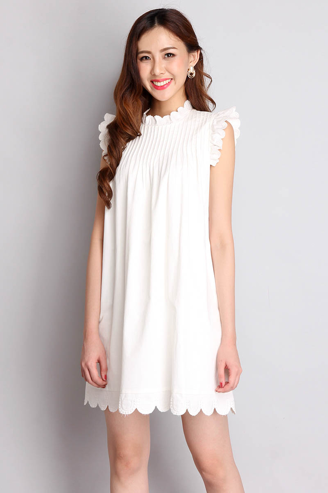 Lighthouse Keeper Dress In White