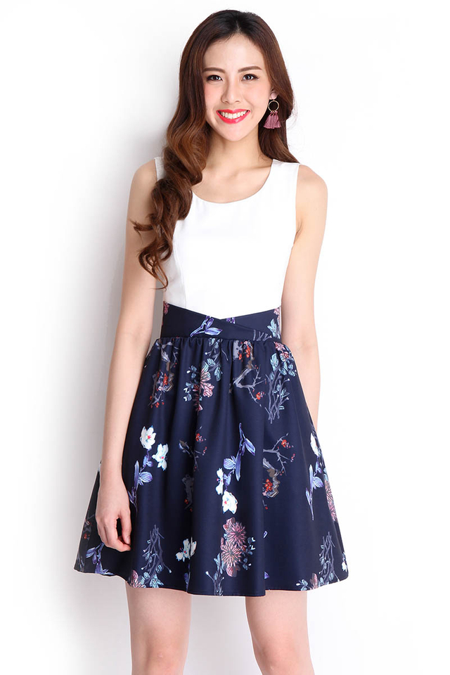 Soul Companion Dress In Midnight Florals
