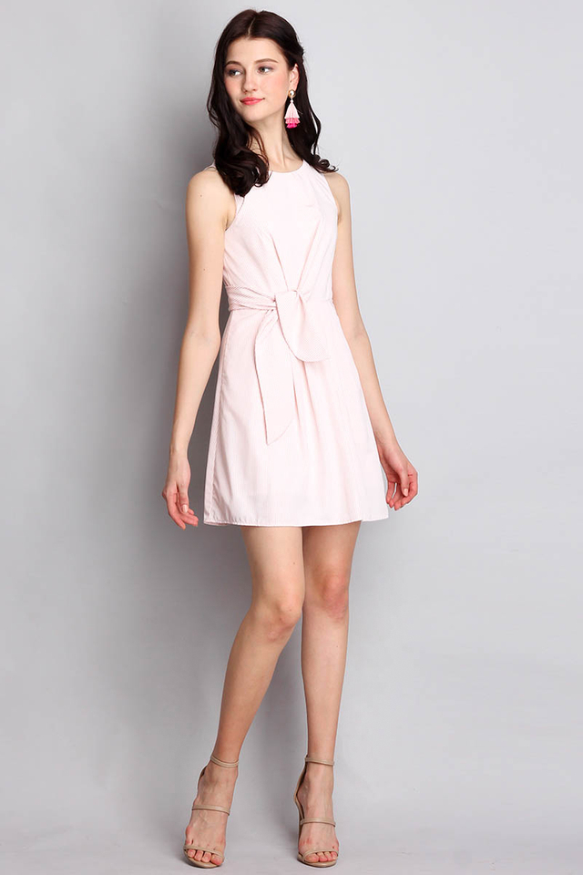 Dream Boats Dress In Pink Stripes