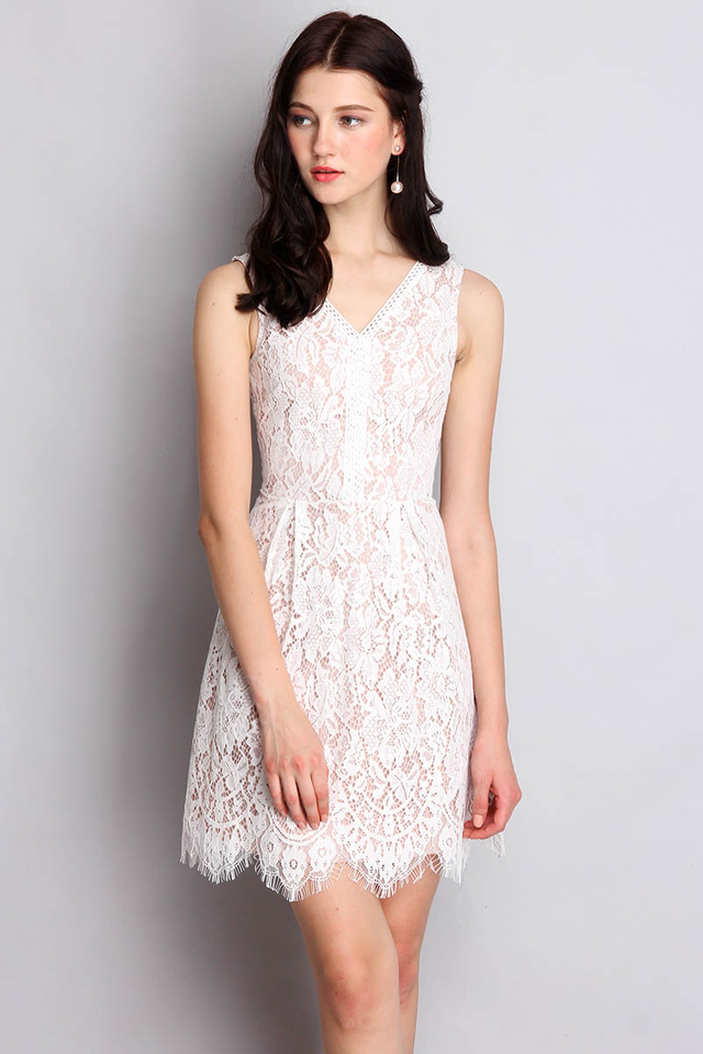 Pearl Romantica Dress In White