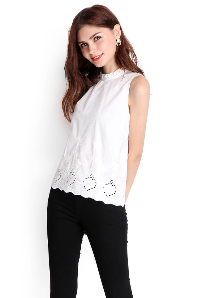 Guardian Angel Top In White