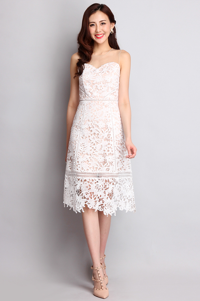 Midas Touch Dress In Classic White