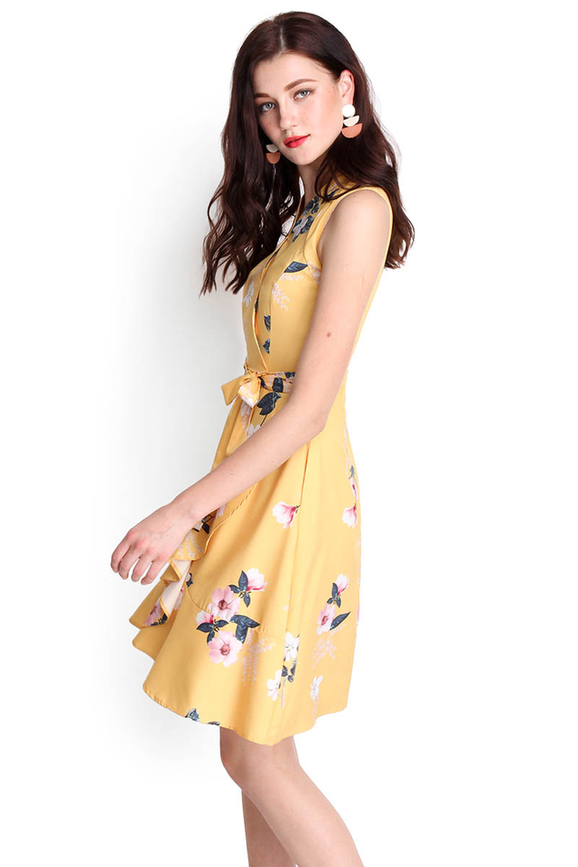 [BO] Garden Variety Dress In Marigold Yellow