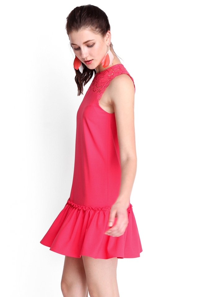 [BO] Whimsical Fairy Tale Dress In Flamingo Pink