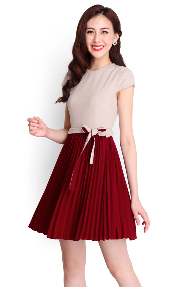 [BO] Perfect Match Dress In Wine Red