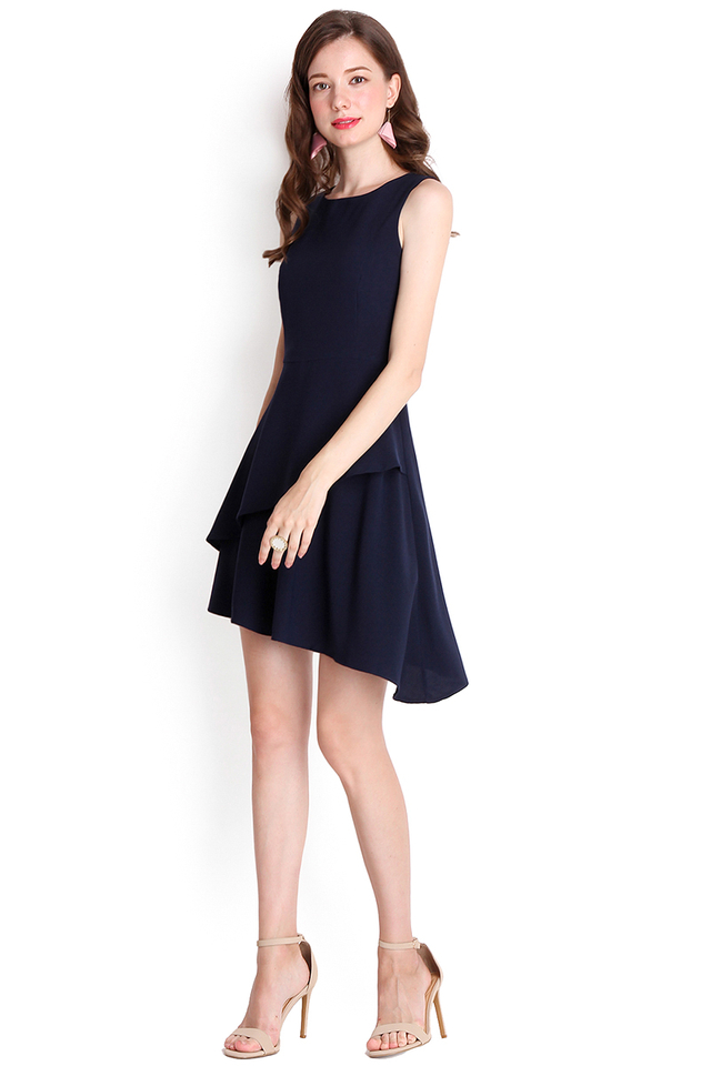 Form Of Flattery Dress In Midnight Blue