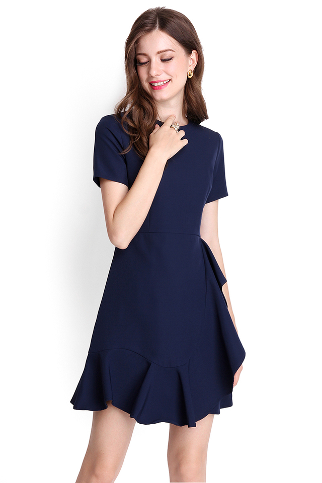 Sonnet Of The Forest Dress In Midnight Blue