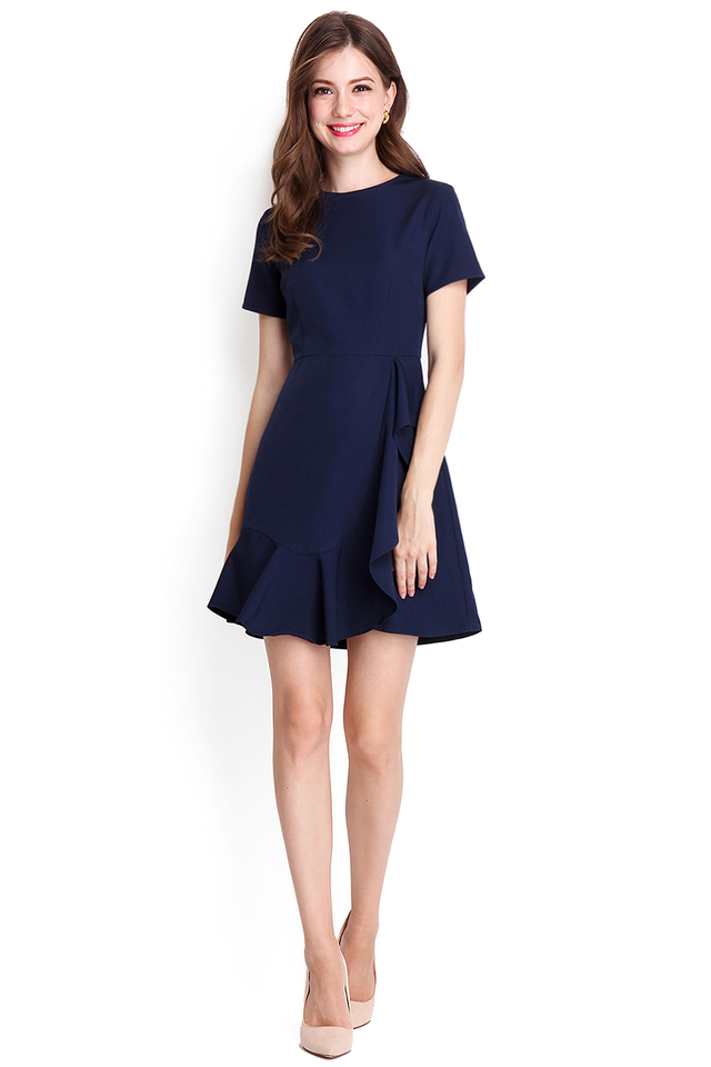 Sonnet Of The Forest Dress In Midnight Blue