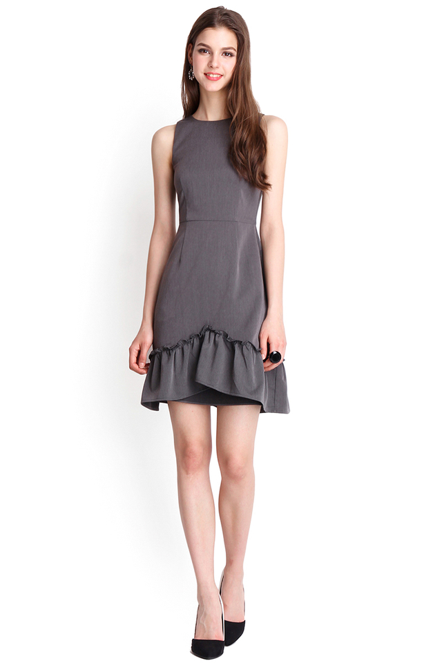 Surprise Essential Dress In Heather Grey