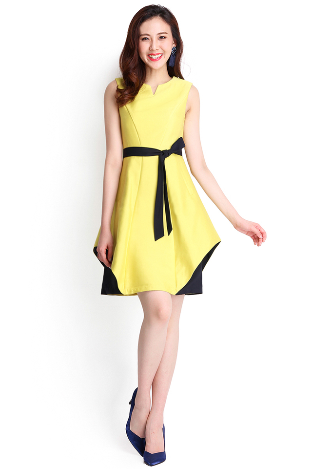 Creative Expression Dress In Lime