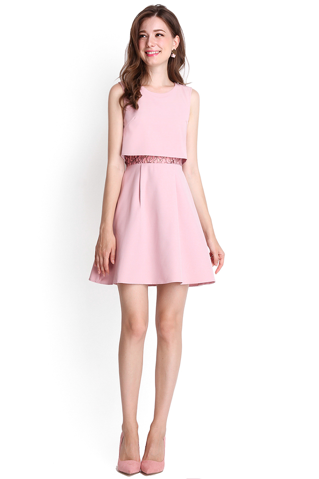 Elegantly Crafted Dress In Dusty Pink