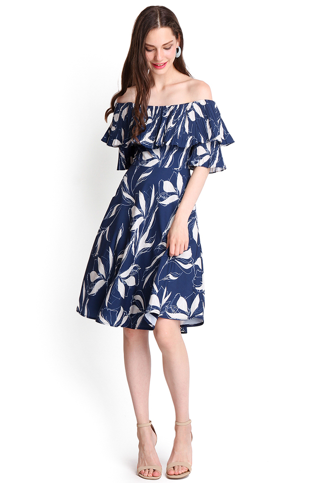 Nature Lover Dress In Blue Florals