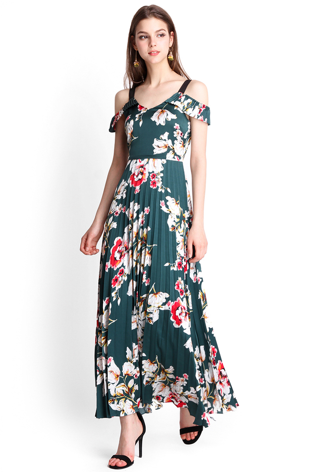 Amazonia Maxi Dress In Forest Green