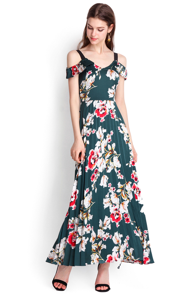 Amazonia Maxi Dress In Forest Green