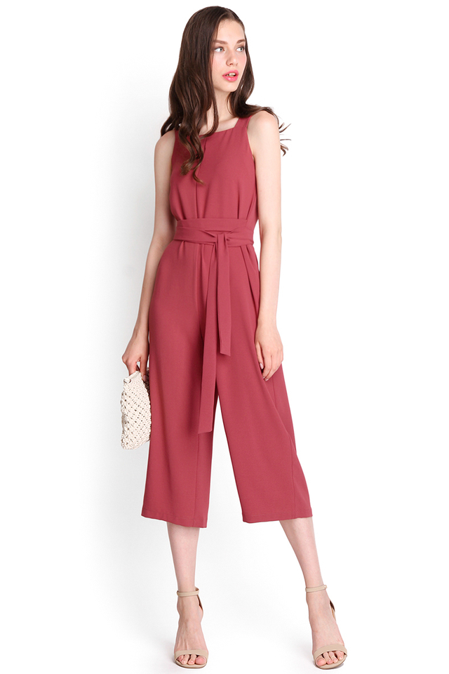 Style Muse Romper In Dusty Rose