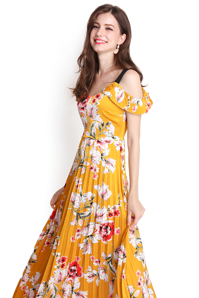 Amazonia Maxi Dress In Marigold Yellow