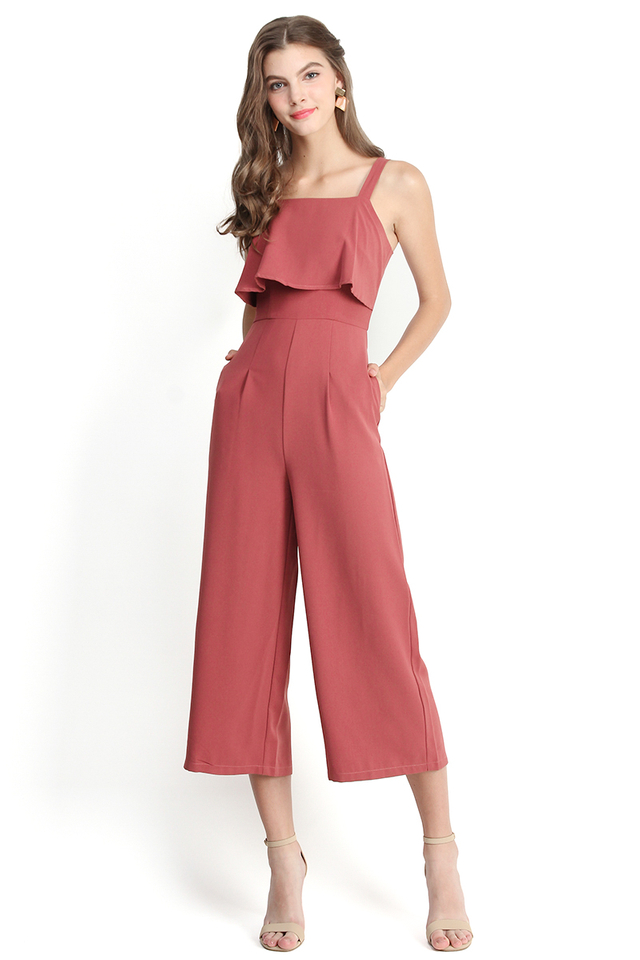 City Sassiness Romper In Rose Pink