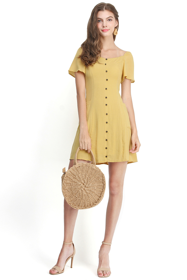 Love At First Sight Dress In Rio Yellow