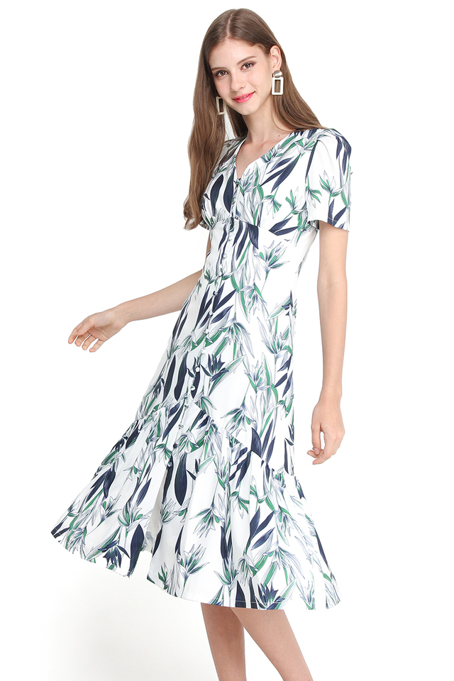 Miami Beach Party Dress In Tropical Prints