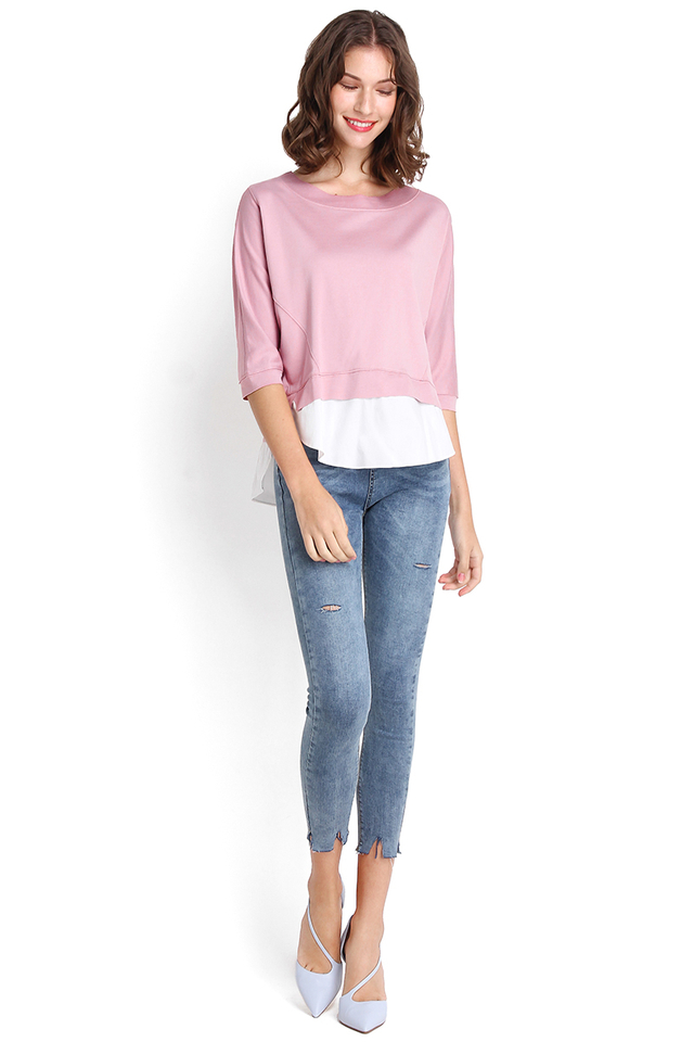 Candy Lolly Top In Bubblegum Pink