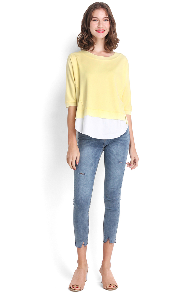 Candy Lolly Top In Sunshine Yellow