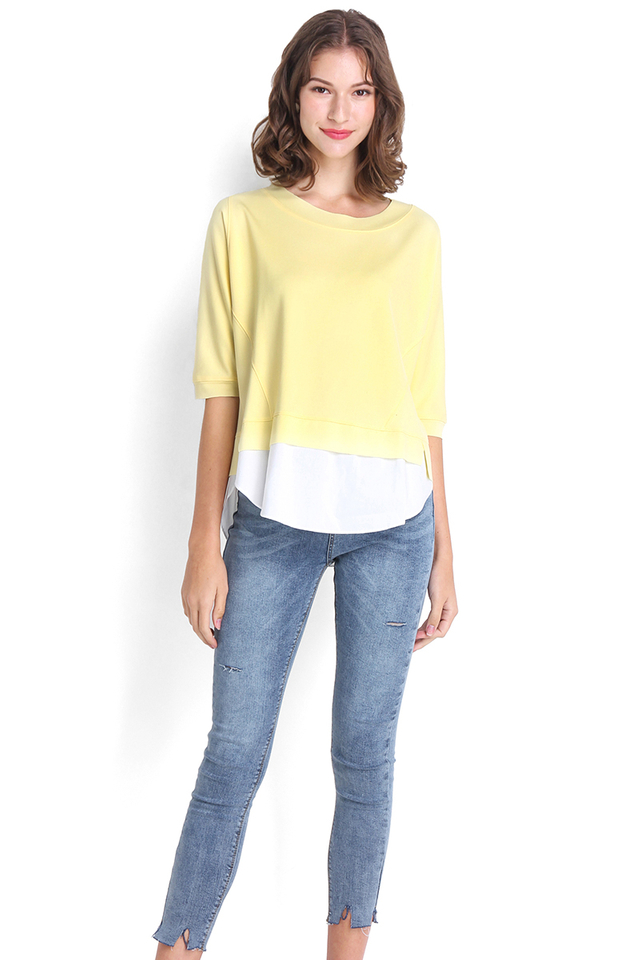 Candy Lolly Top In Sunshine Yellow