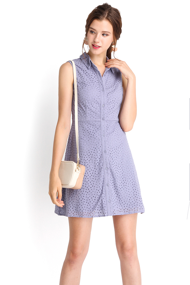 Playing Cupid Dress In Periwinkle