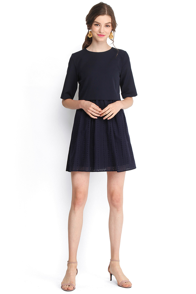 Toast And S'mores Dress In Midnight Blue