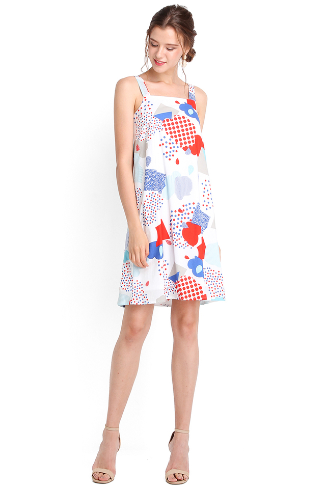 Lindy Hop Dress In Abstract Prints
