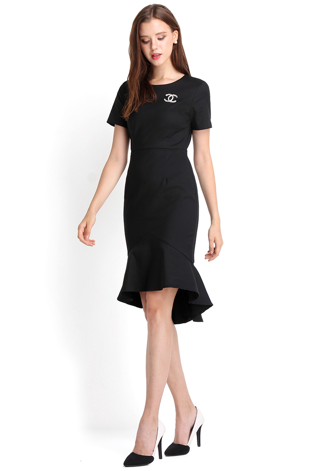 After Nine Dress In Classic Black