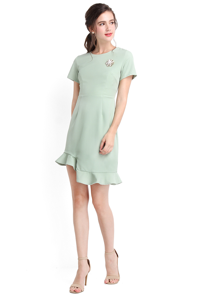 Cherished Moments Dress In Jade