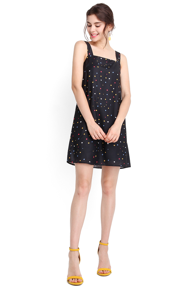 Fancy Sprinkles Dress In Multi Dots