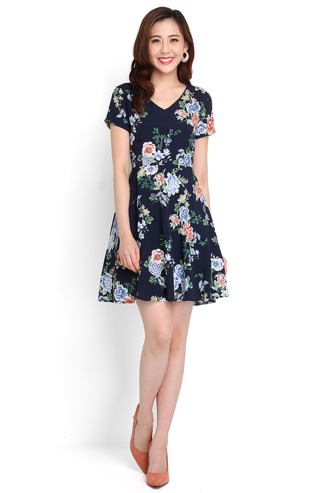 Exuberant By Nature Dress In Midnight Blue