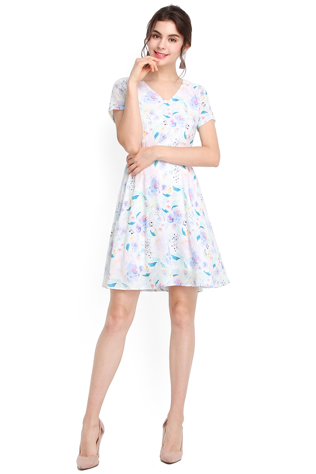 Exuberant By Nature Dress In Lilac Blooms