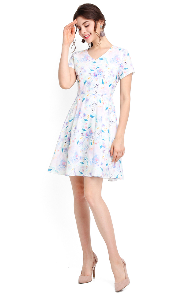 Exuberant By Nature Dress In Lilac Blooms