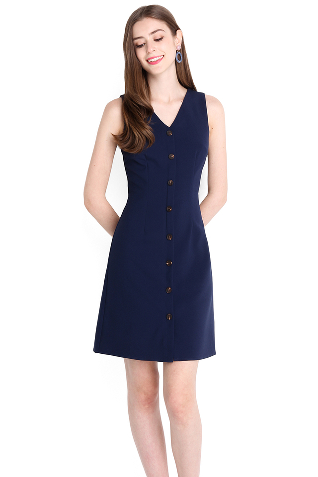 Enchanted By You Dress In Navy Blue