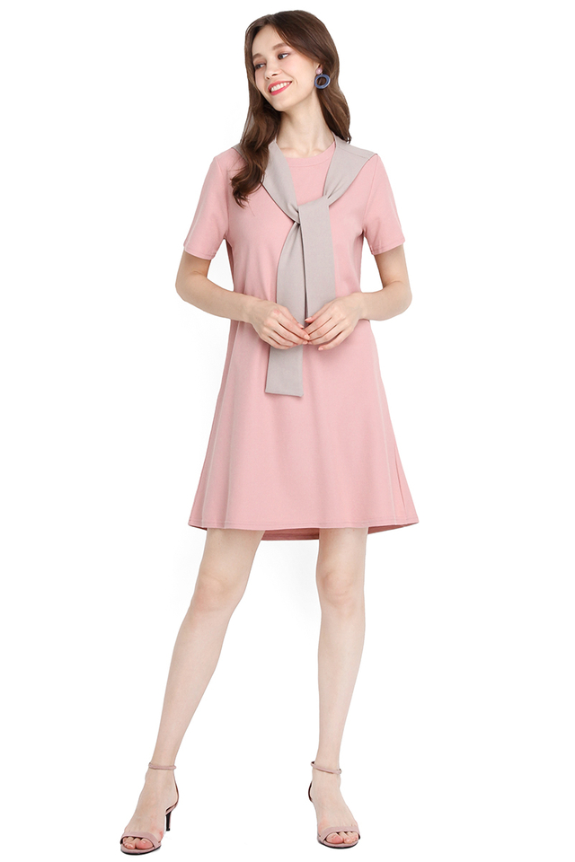 Cotton Candy Love Dress In Dusty Pink