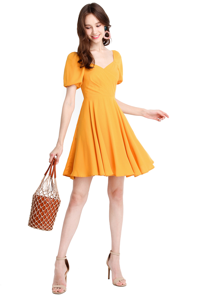 Betty Boop Dress In Sunshine Yellow