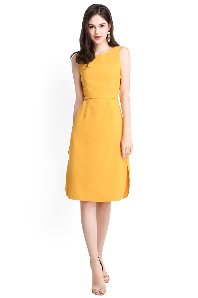 Cityscape Dress In Sunshine Yellow