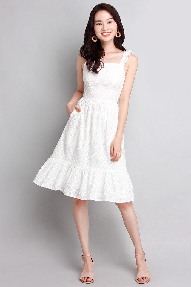 Summer Favourite Dress In Classic White