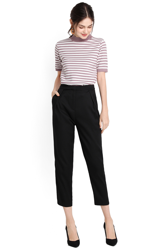 Fit Just Right Pants In Classic Black